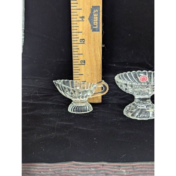 Made in France Vintage Miniature 1900 Era Doll House 3 Pc Set Glass Ware - Picture 9 of 12